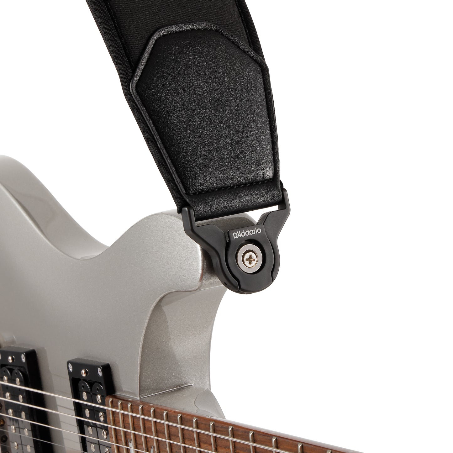 D'Addario Comfort Neoprene Auto Lock Guitar Strap, Black