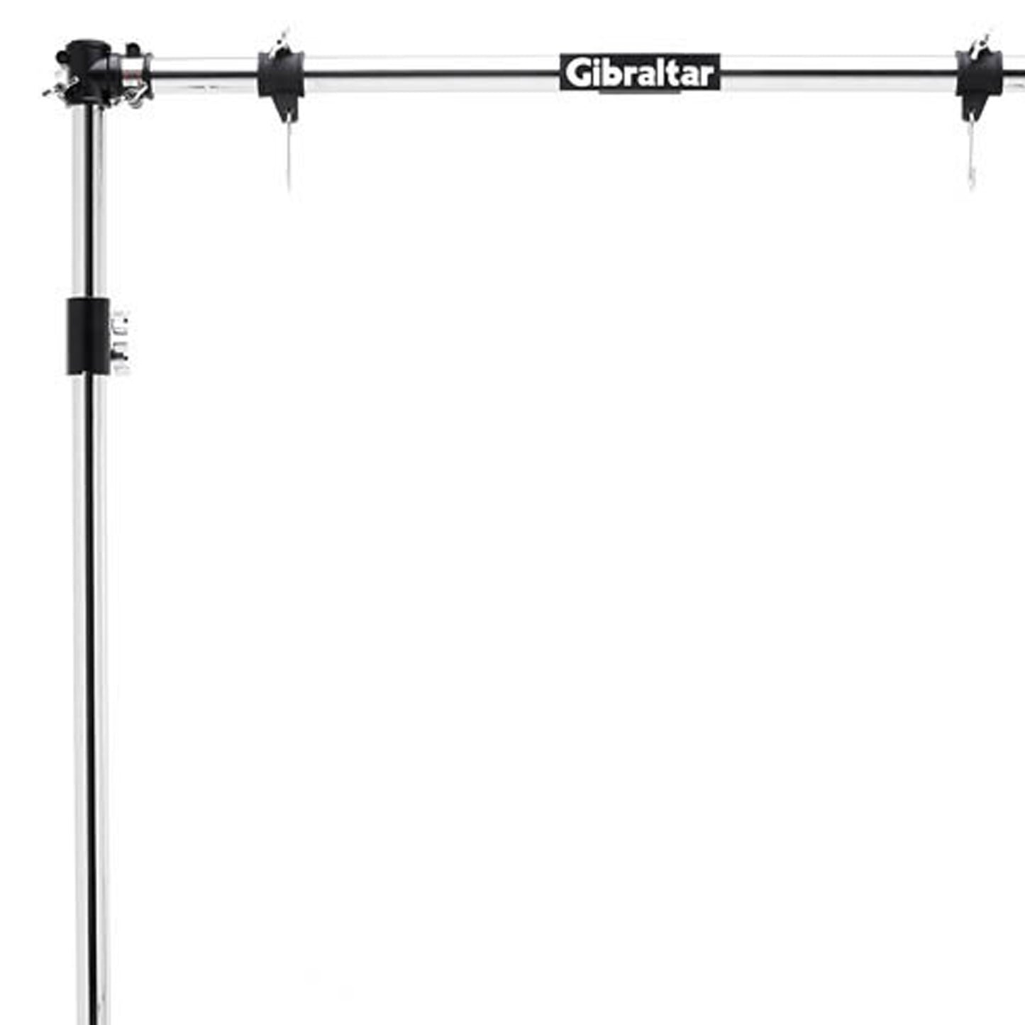 Gibraltar Gong Rack Stand Straight Bar with Black Clamps