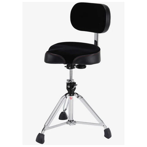 Gibraltar 9000 Series 16" Cordura Saddle Drum Throne with Backrest