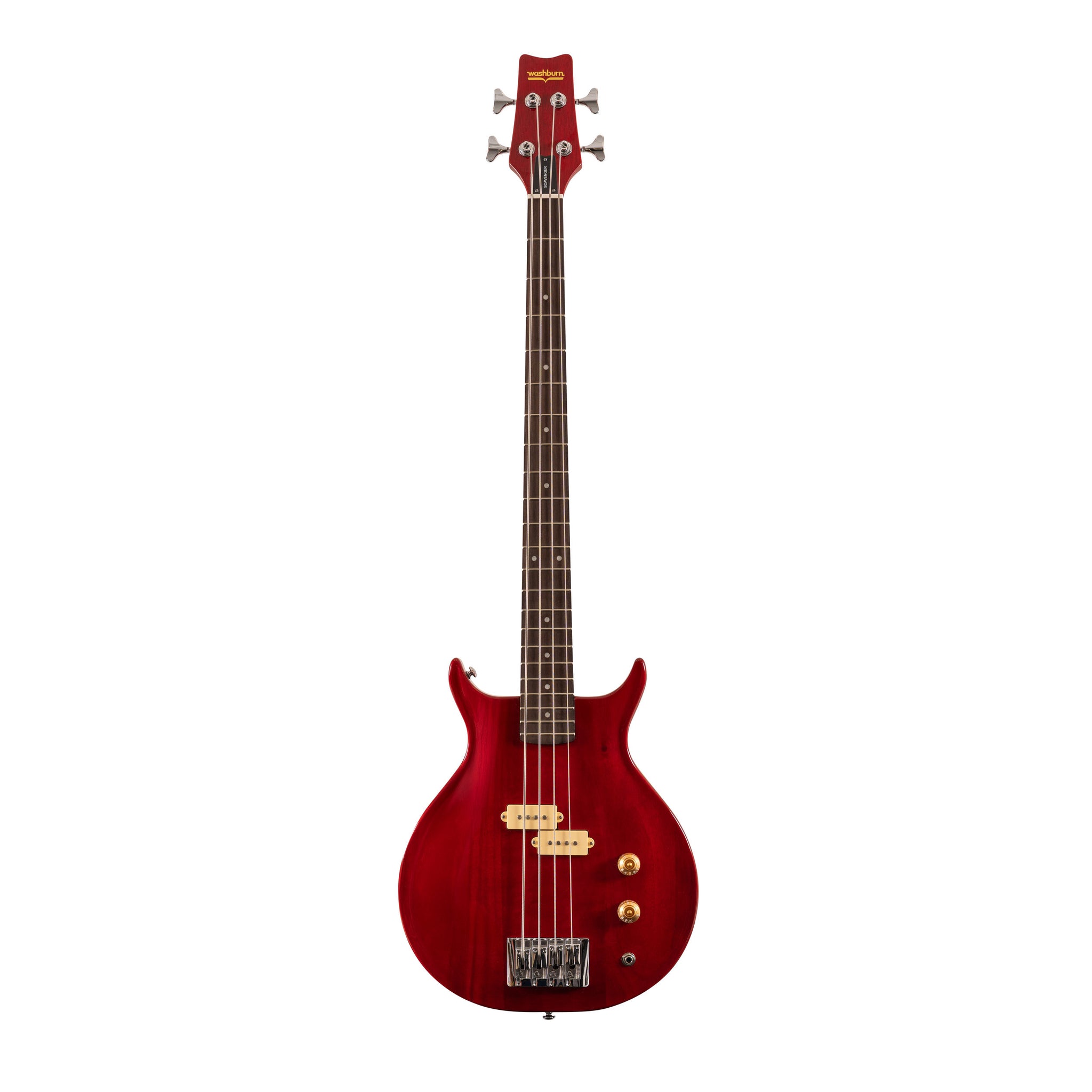 Washburn SB4R Wing Series Scavenger Electric Bass w/Gigbag. Trans Red