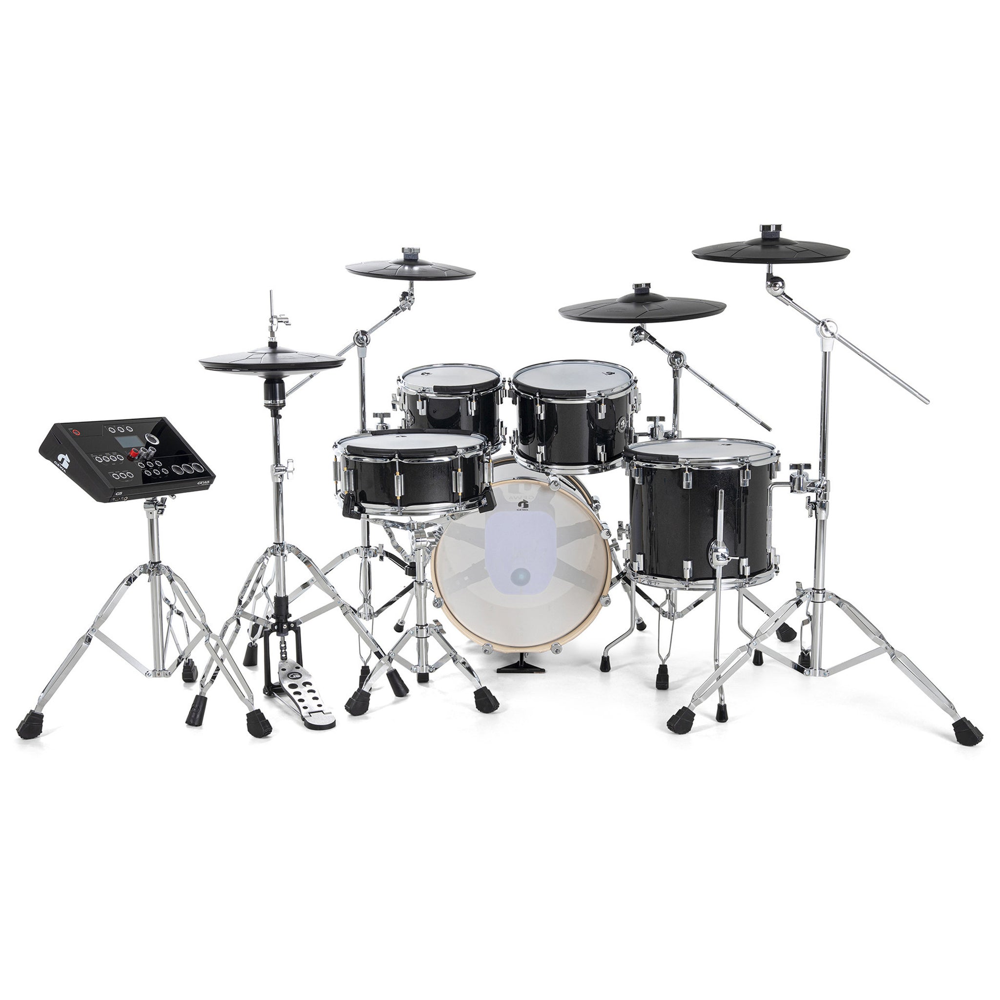 GEWA GD805.605 E-Drum Set G5 Pro 5 Electronic Drum Set Black Sparkle