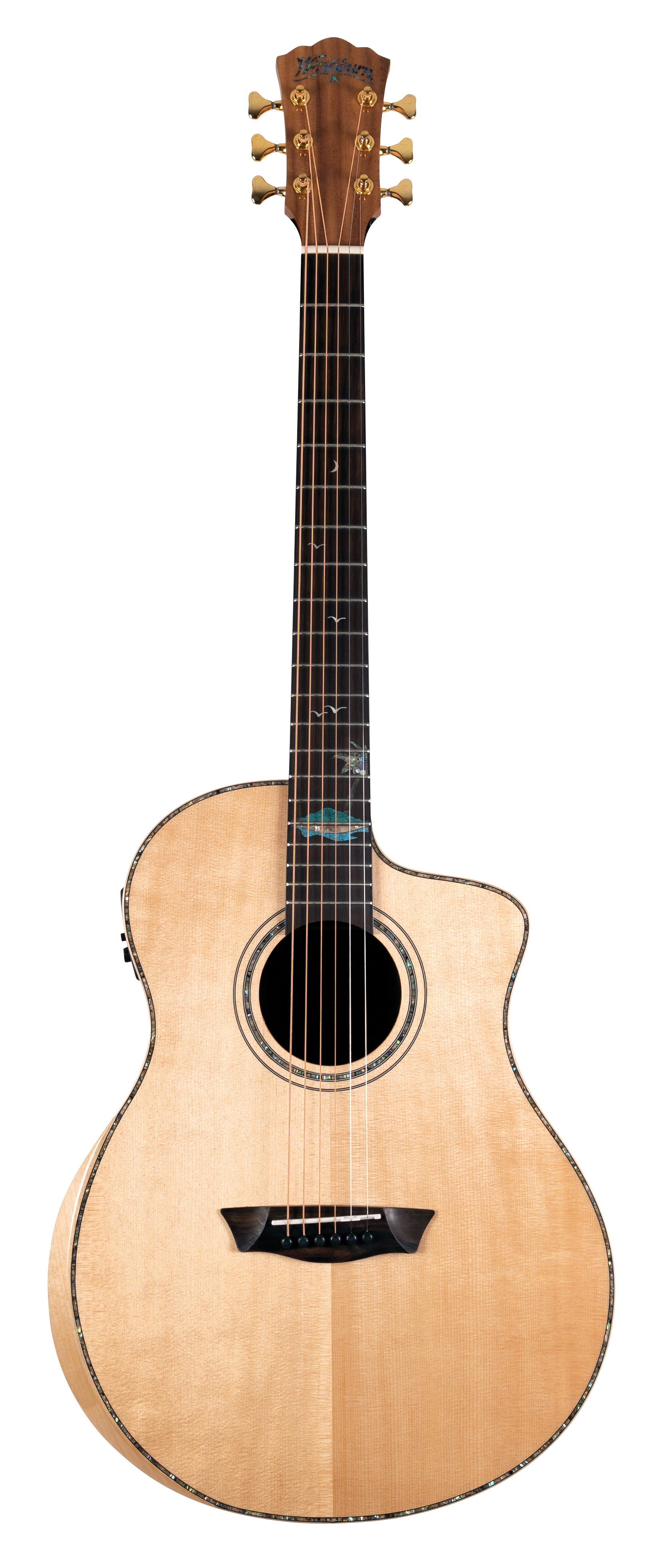 Washburn Allure SC56S Bella Tono Studio Acoustic Electric Guitar. Gloss Natural
