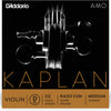 D'Addario Kaplan Amo Violin D String, 1/2 Scale, Medium Tension