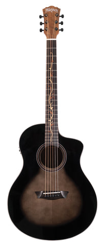 Washburn VITE S9V Bella Tono Studio Acoustic Electric Guitar. Gloss Burst