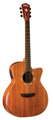 Washburn Comfort Deluxe 55 Series Grand Auditorium Acoustic Electric Guitar Koa