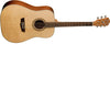 Washburn D7S Harvest Dreadnought Acoustic Guitar. Natural Gloss