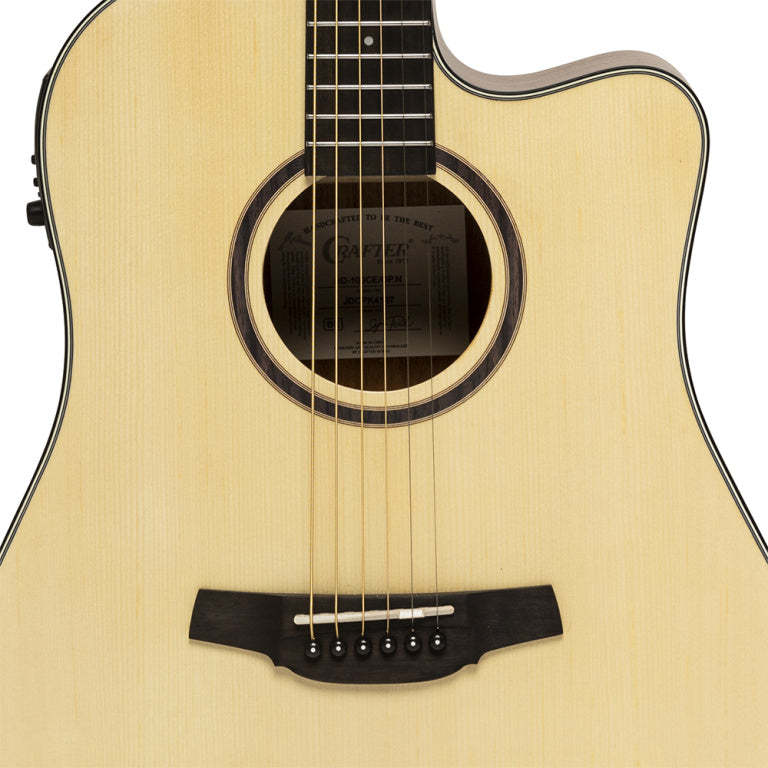 Crafter Silver Series 100 Dreadnought Acoustic-Electric Guitar With Cutaway
