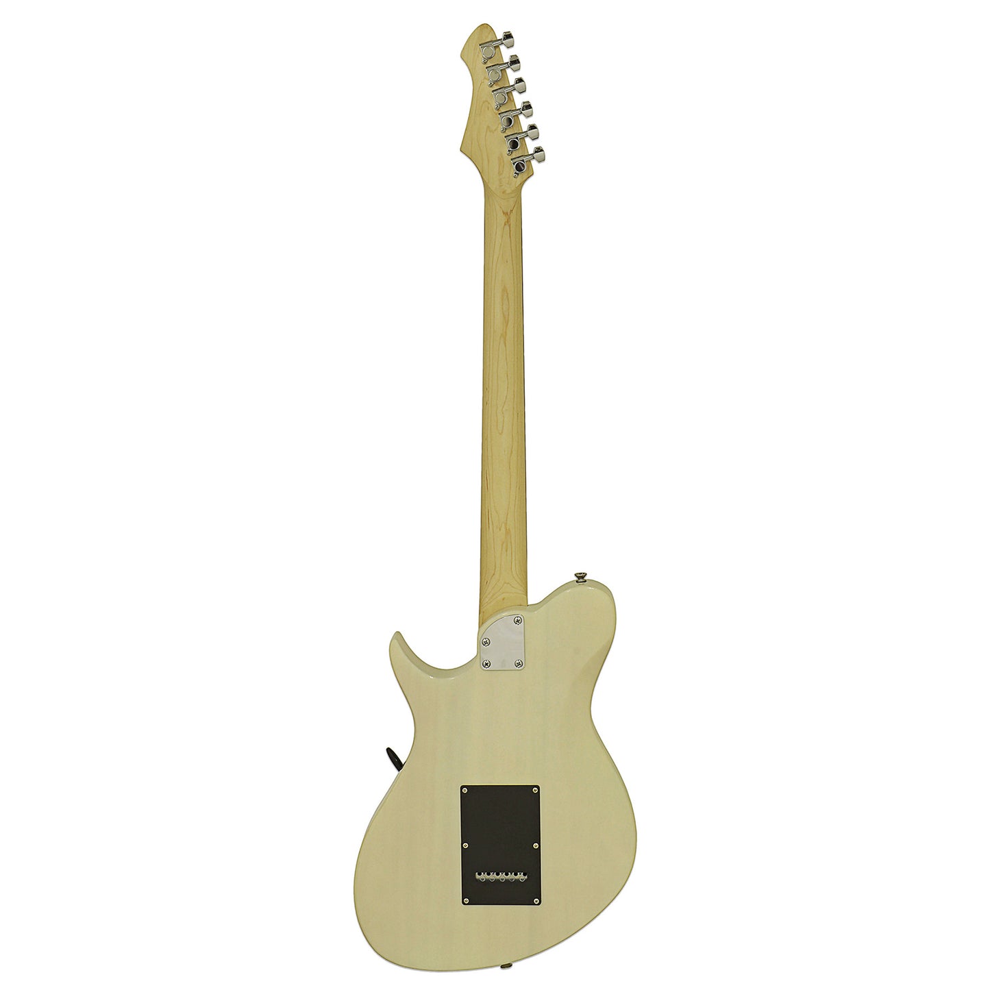 Aria Electric Baritone Guitar Vintage White