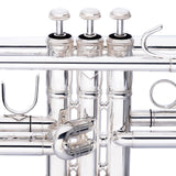 Stagg Levante Bb Trumpet, Bell And Leadpipe Silver Plated Finish