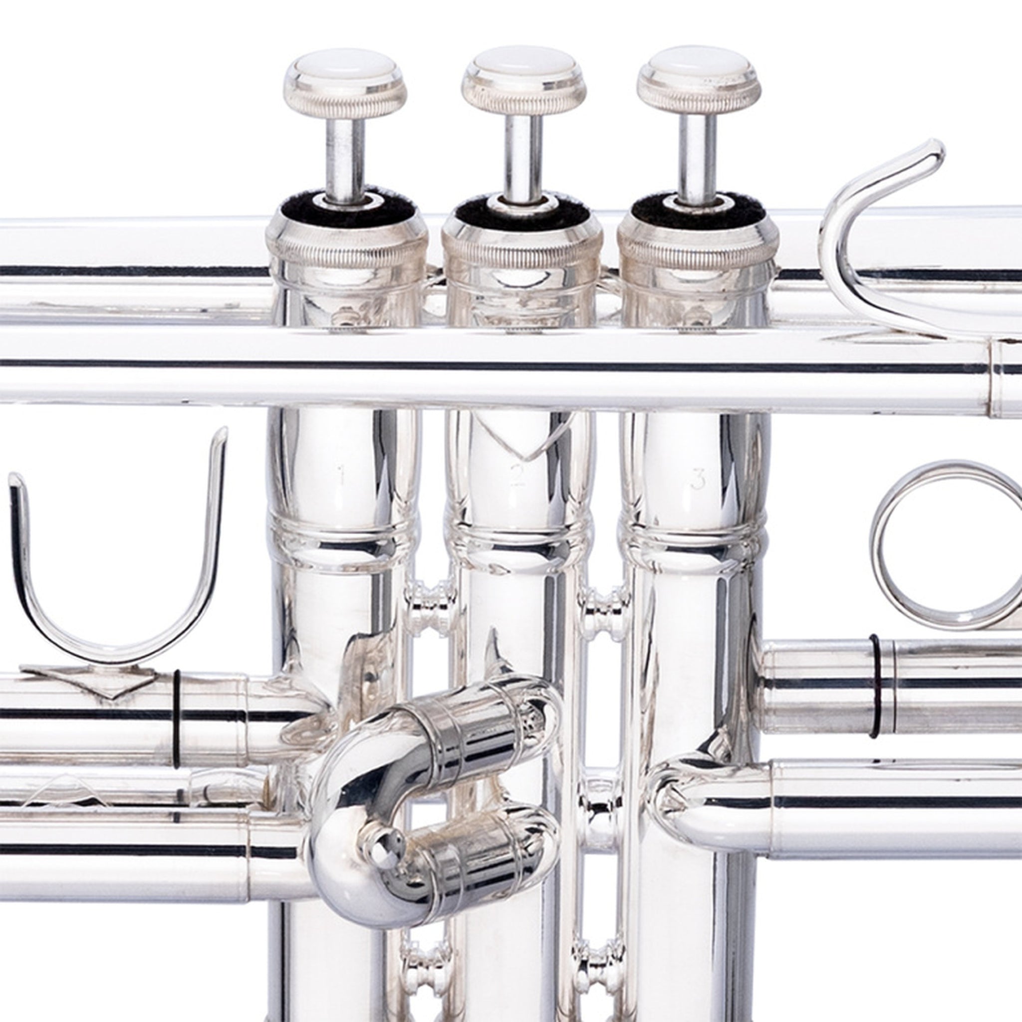Stagg Levante Bb Trumpet, Bell And Leadpipe Silver Plated Finish