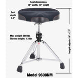 Gibraltar 9000 Series 16.5" Neo Saddle Drum Throne
