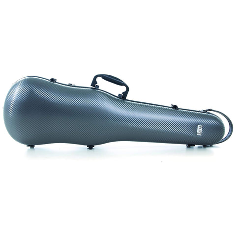 PURE by GEWA Violin Case, Polycarbonate 1.8, Shaped, Grey/Black, w/Subway Handle