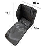 D'Luca BG Series Accordion Gig Bag for 72/80 Bass Piano Accordions, Black