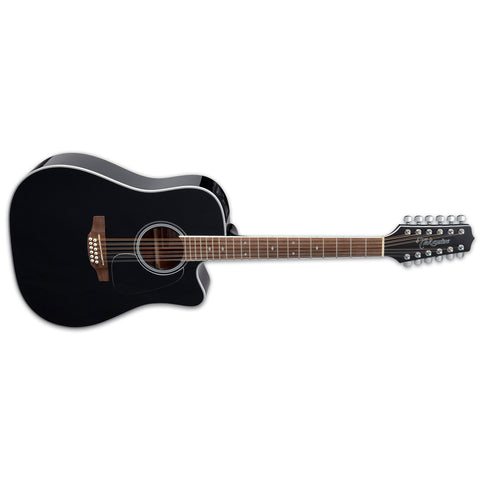 Takamine GD38CE 12-String Acoustic-Electric Guitar Black