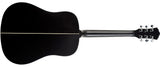 Washburn DFED-U Deep Forest Dreadnought Acoustic Guitar. Striped Ebony