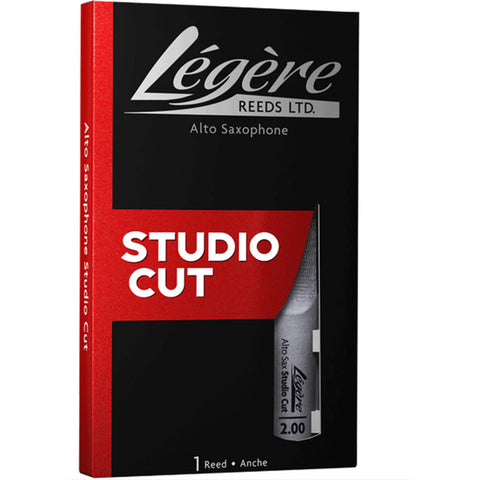 Legere Alto Saxophone Reed, Studio Cut, Strength 2