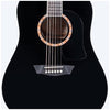 Washburn WD100DLBK-U Dreadnought Acoustic Guitar Black with Gigbag