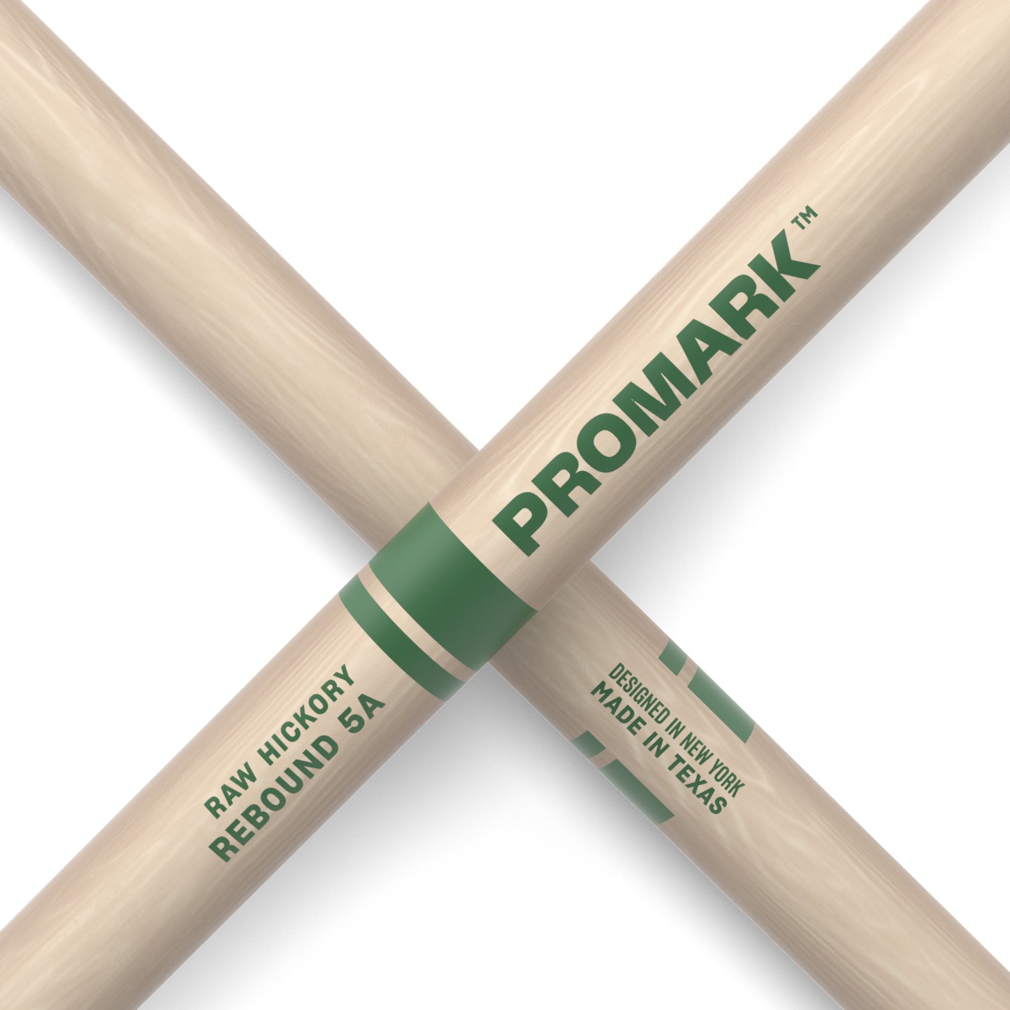 ProMark Rebound 5A Raw Hickory Drumsticks, Acorn Wood Tip