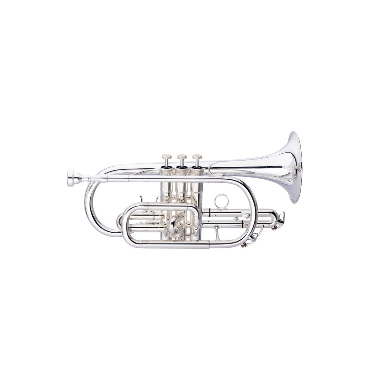 Stagg Levante Bb Cornet, Monel, Silver Plated