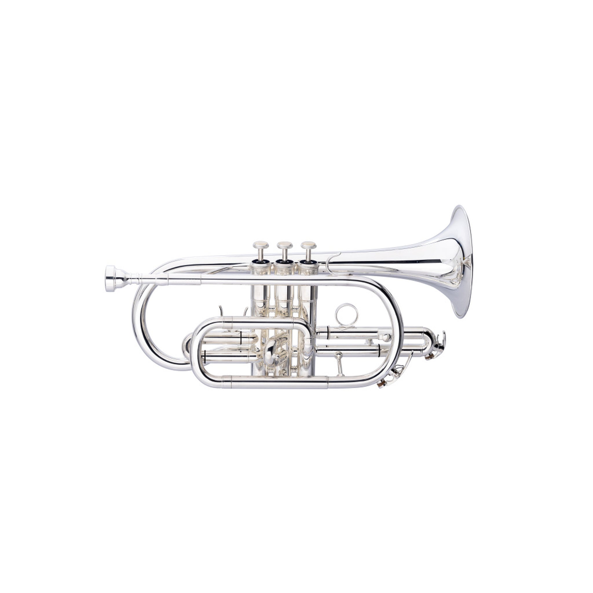 Stagg Levante Bb Cornet, Monel, Silver Plated