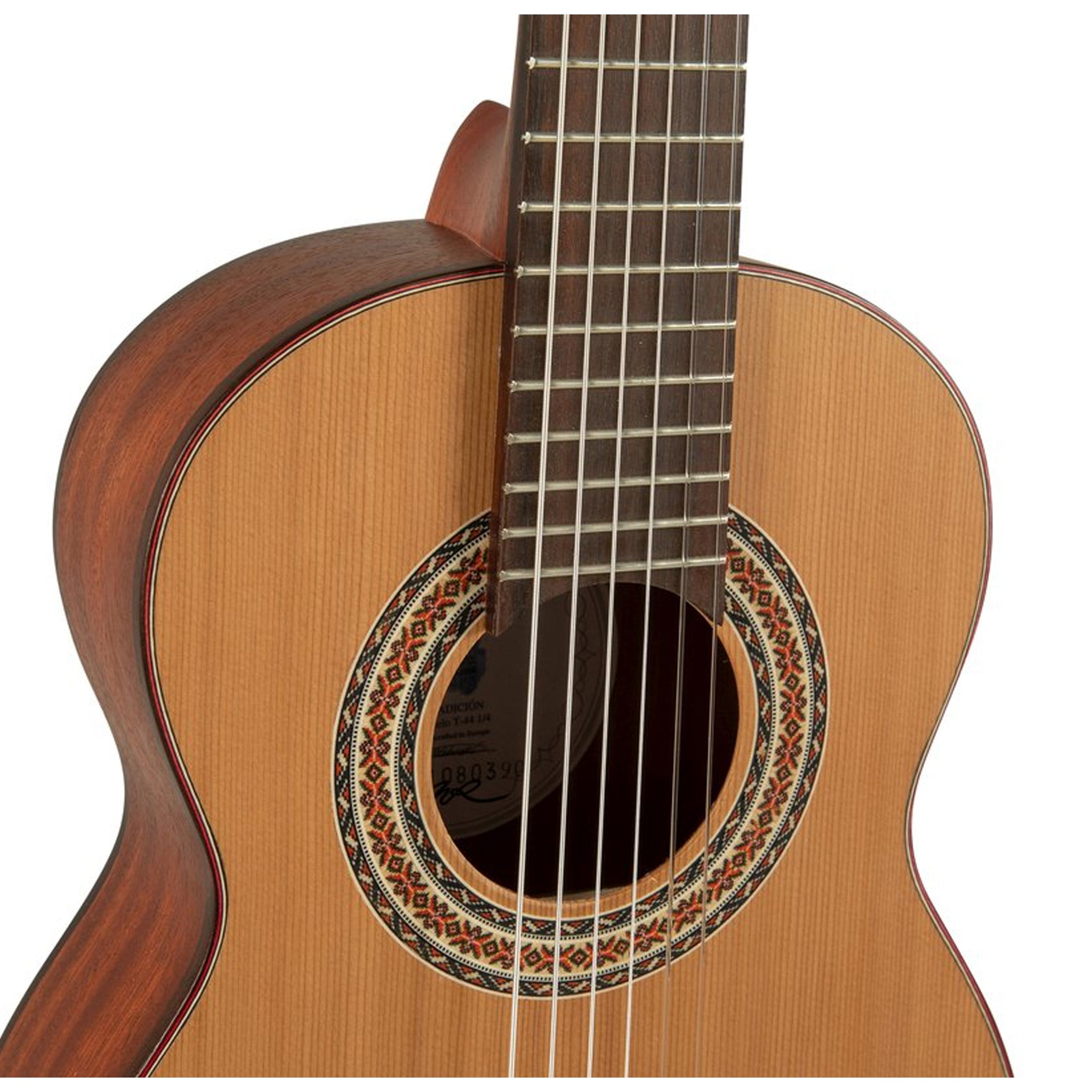 Manuel Rodriguez Classical Guitar Tradicion T-44, Red-Cedar/Mahogany 1/4 Size