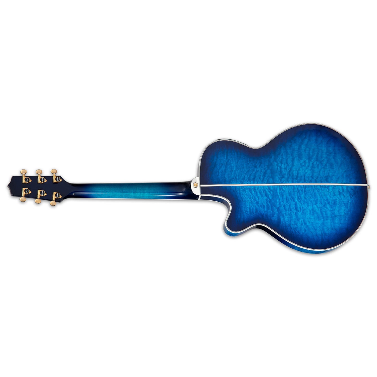 Takamine TSP100 DBS Thinline Acoustic-Electric Guitar W/CASE Blue Sunburst