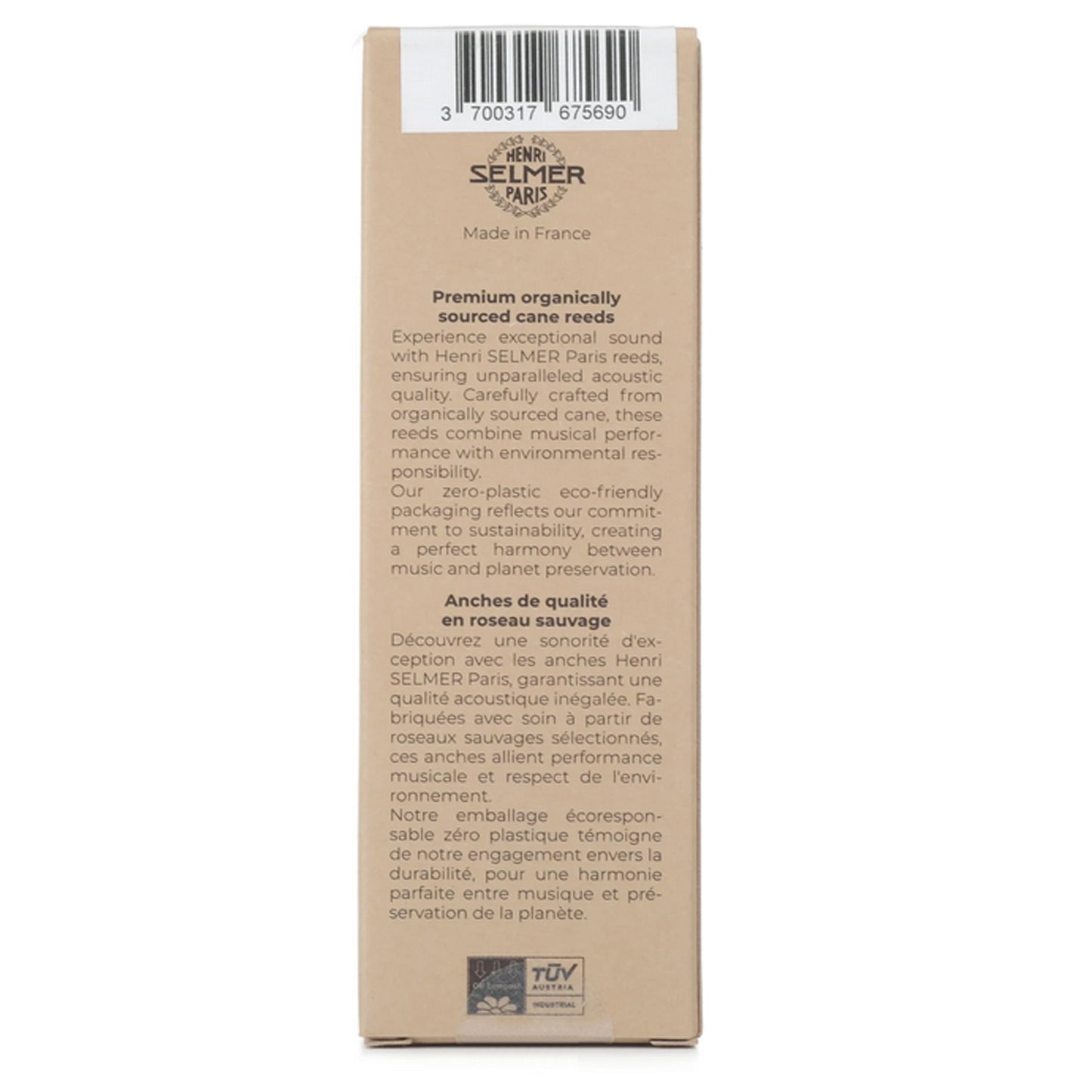 Selmer Paris Tenor Saxophone Reed Box of 5 Size 3.5