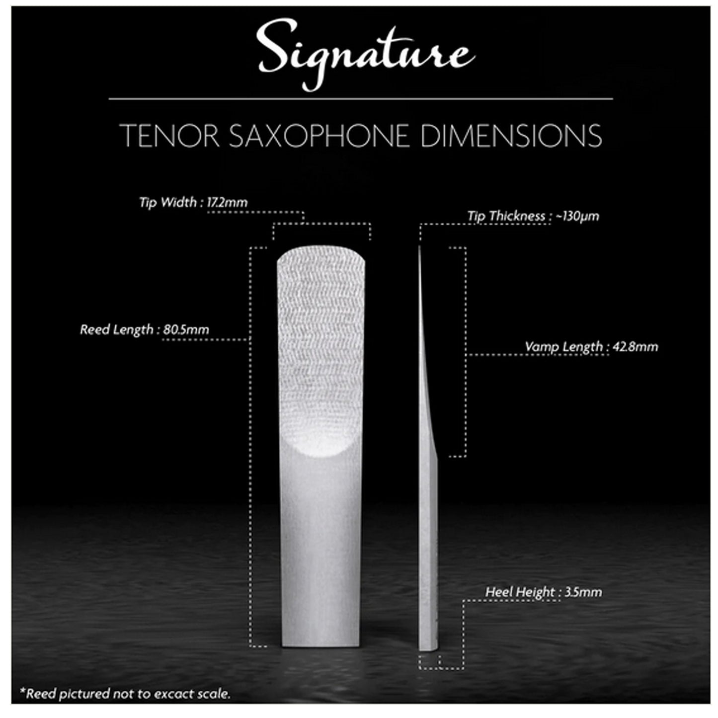 Legere Tenor Saxophone Reed, Signature, Strength 2.50