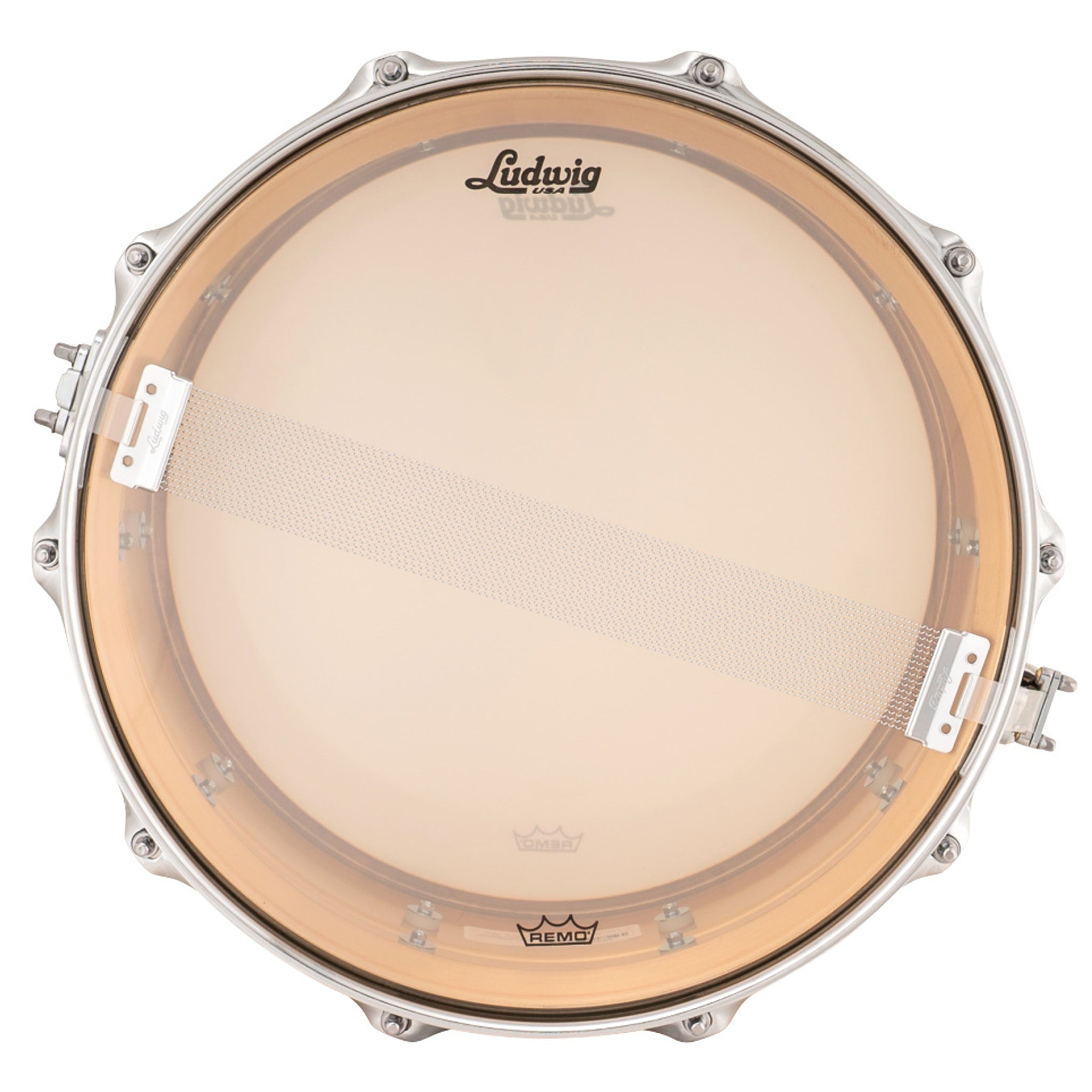 Ludwig LB550 Bronze Phonic 5x14 Smooth Polished Shell, Imperial Lugs Snare Drum