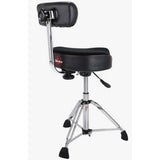 Gibraltar 9000 Series 16 Hydraulic Cordura Saddle Drum Throne with Backrest