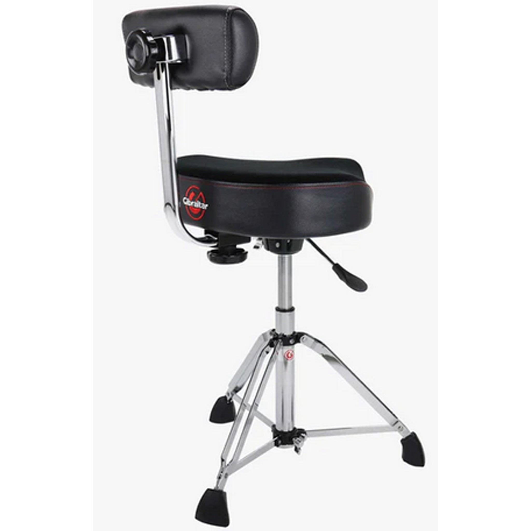 Gibraltar 9000 Series 16 Hydraulic Cordura Saddle Drum Throne with Backrest