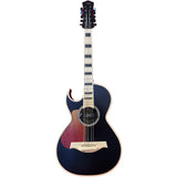 D'Luca Artisan Left Handed Acoustic Electric Bajo Quinto, Midnight