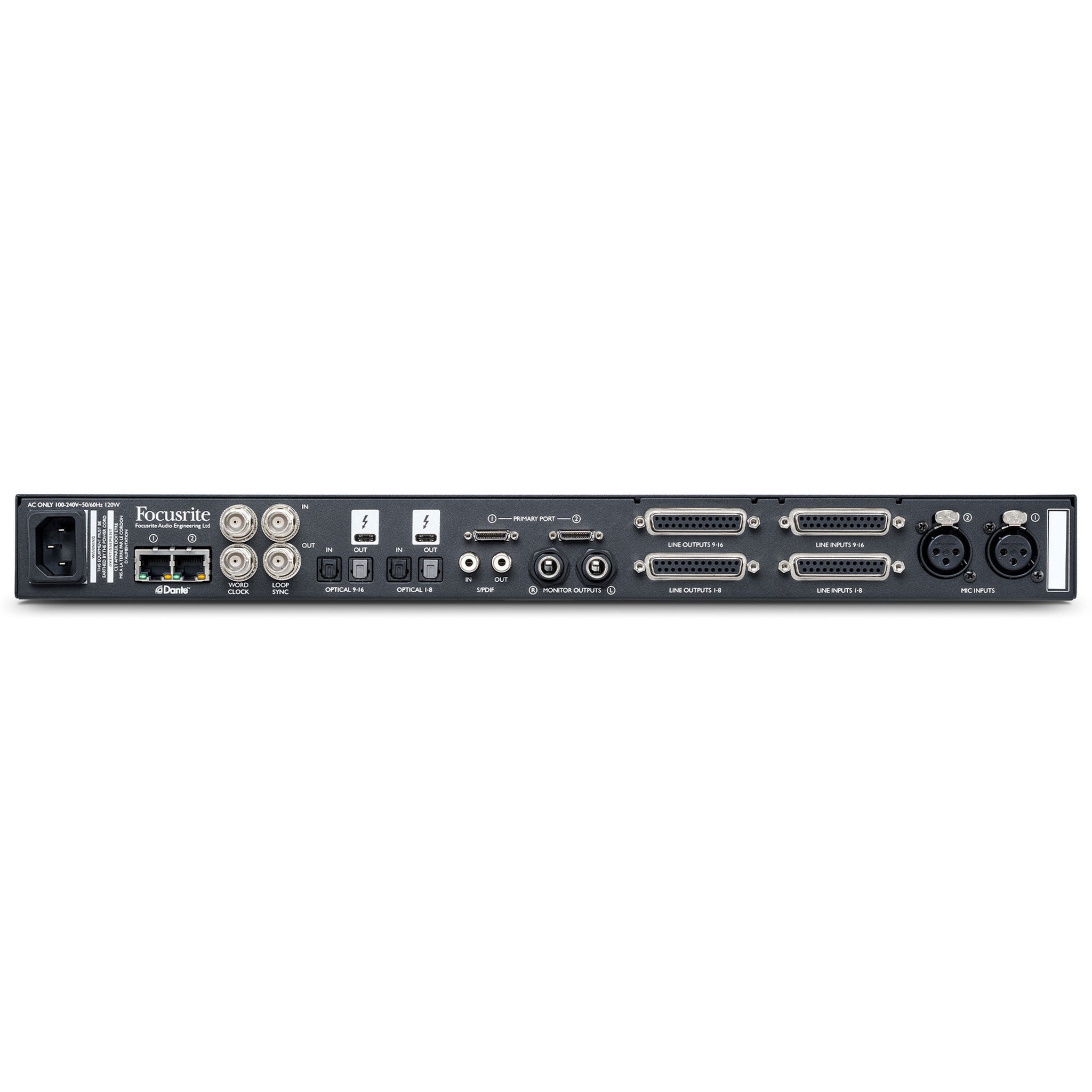 Focusrite Pro Red 16Line 64x64 Thunderbolt 3 Audio Interface