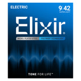 Elixir Electric Guitar Strings, POLYWEB, Super Light (.009-.042)