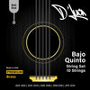 D'Luca Bajo Quinto Strings Brass, Ball End