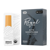 Royal Hemke Organic Alto Saxophone Reeds, Strength 2.5, 10-pack