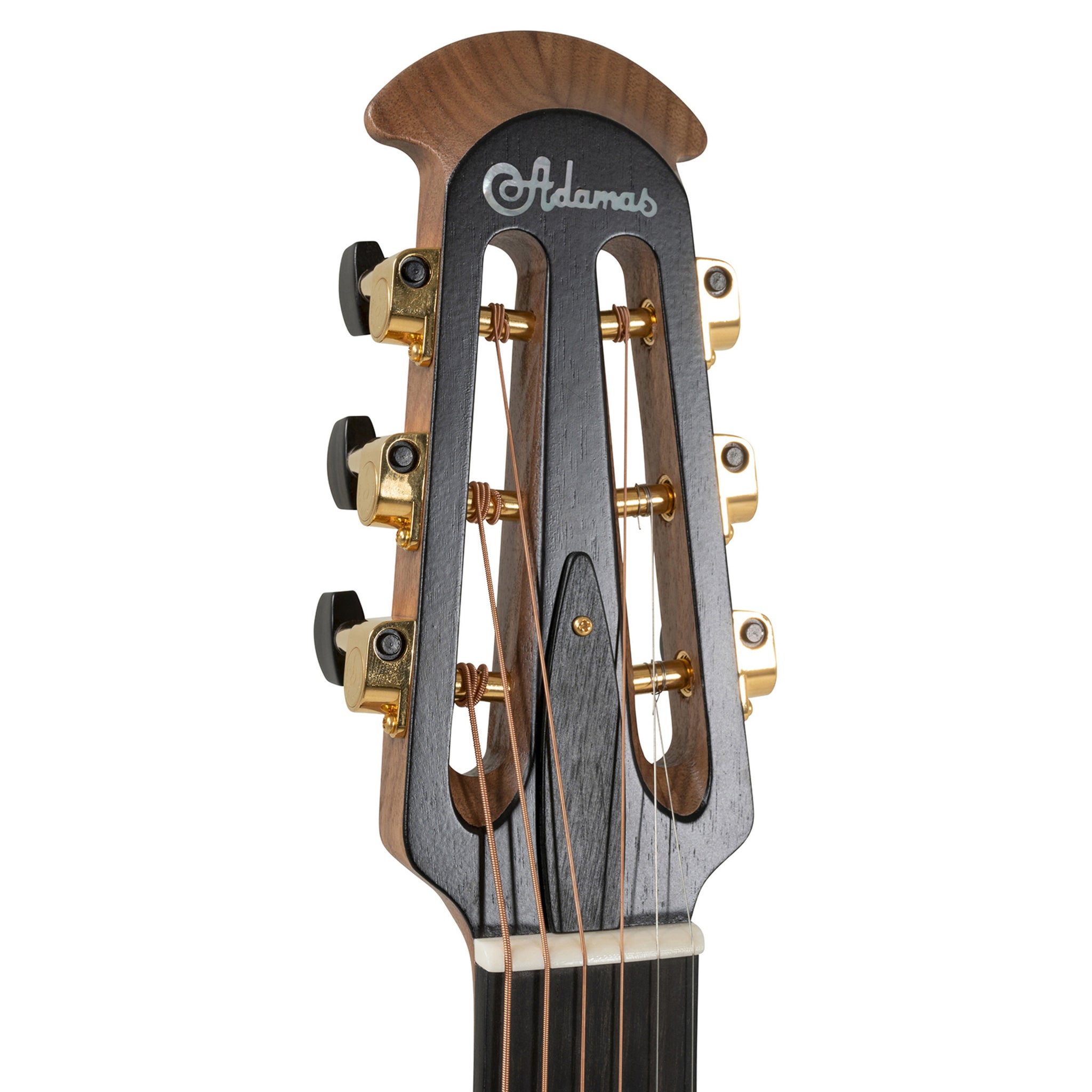 Adamas E-Acoustic Guitar U581T-SPM, MS/Mid/Non-Cutaway, Black Satin Coppper Metal Flake