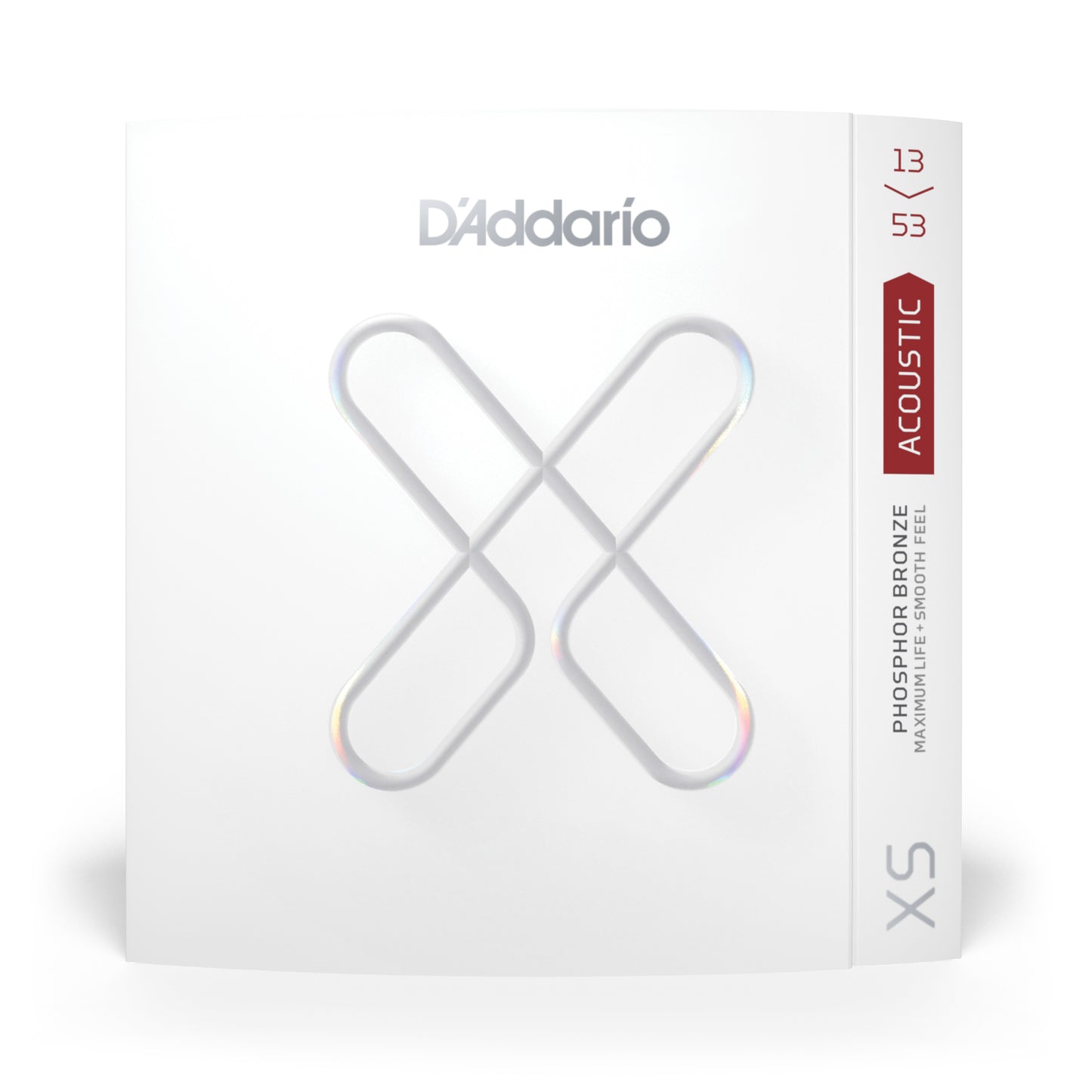 D'Addario XS Phosphor Bronze Acoustic Guitar Strings, Hybrid Light, 13-53