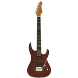 Aria Pro II Electric Guitar Mac Dlx Stained Brown