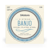 D'Addario EJ60 5-String Banjo Strings, Nickel, Light, 9-20