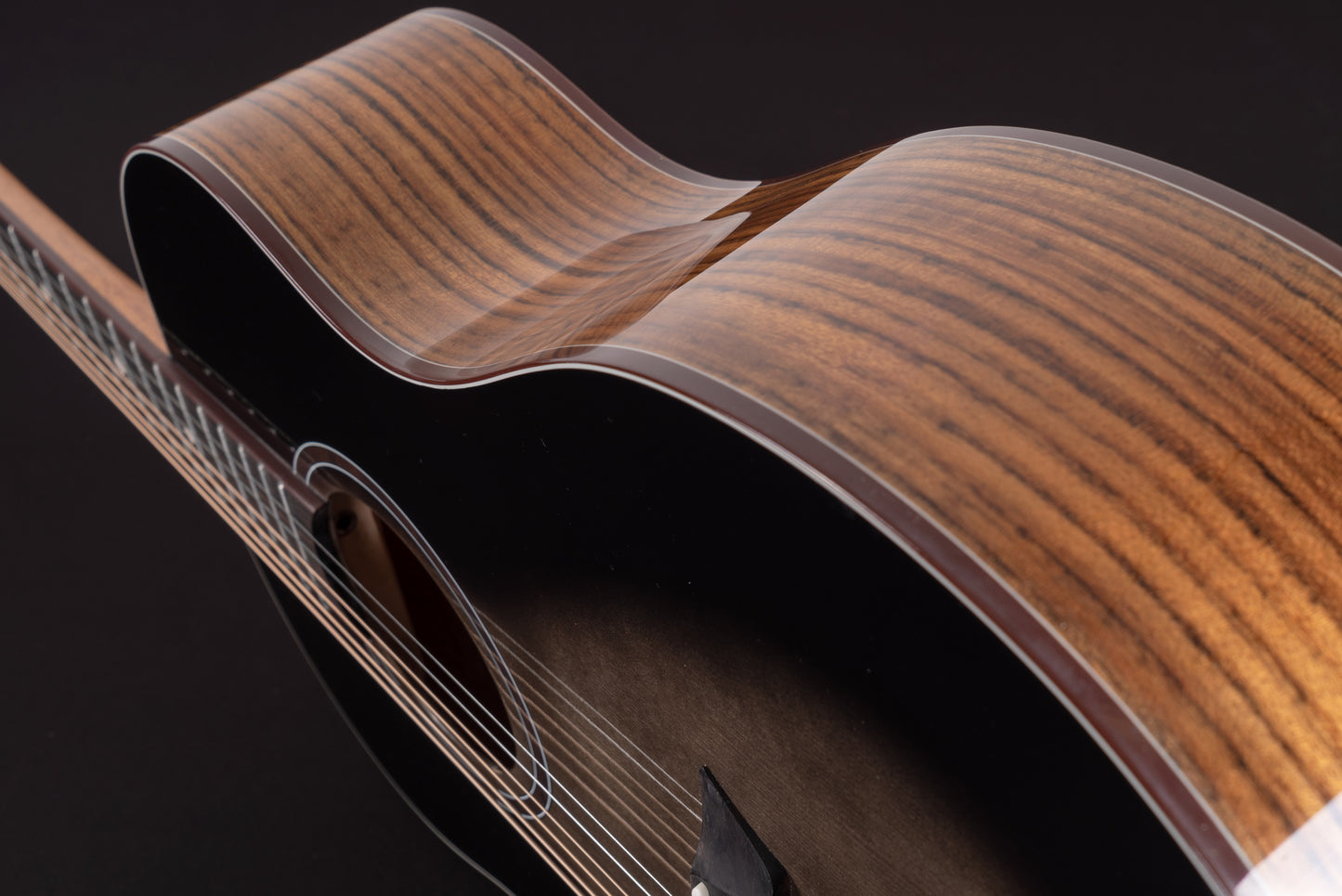 Washburn Novo S9 Bella Tono Studio Acoustic Guitar. Charcoal Burst