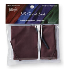 Hodge Silk Swab, Clarinet, Burgundy