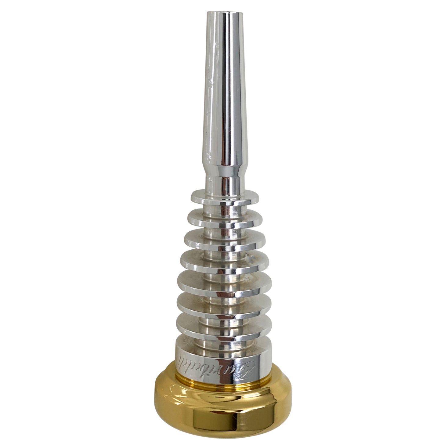 Garibaldi EV6 Elite Gold-Plated Rim Silver Plated Trumpet Mouthpiece Size EV6
