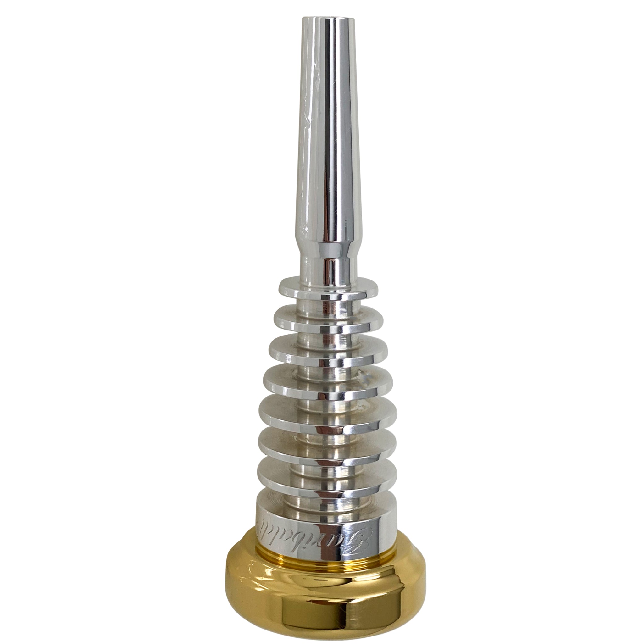 Garibaldi EV6 Elite Gold-Plated Rim Silver Plated Trumpet Mouthpiece Size EV6