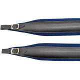 D'Luca MX3 Leather Accordion Straps Navy Blue/Black