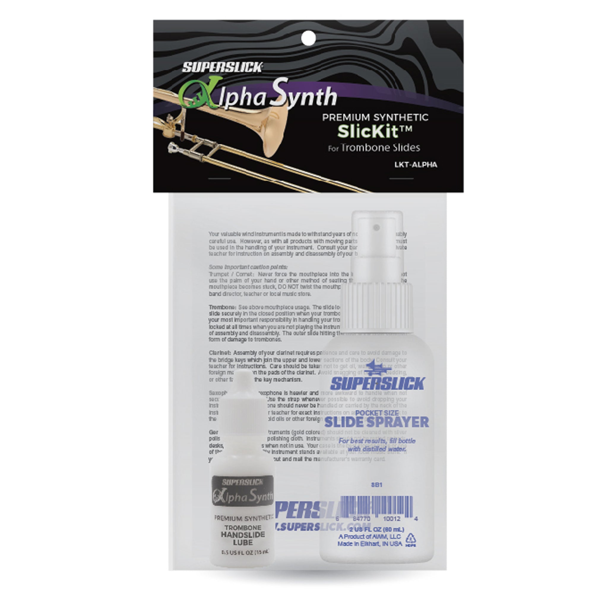 Superslick AlphaSynth Trombone Slick-It Kit