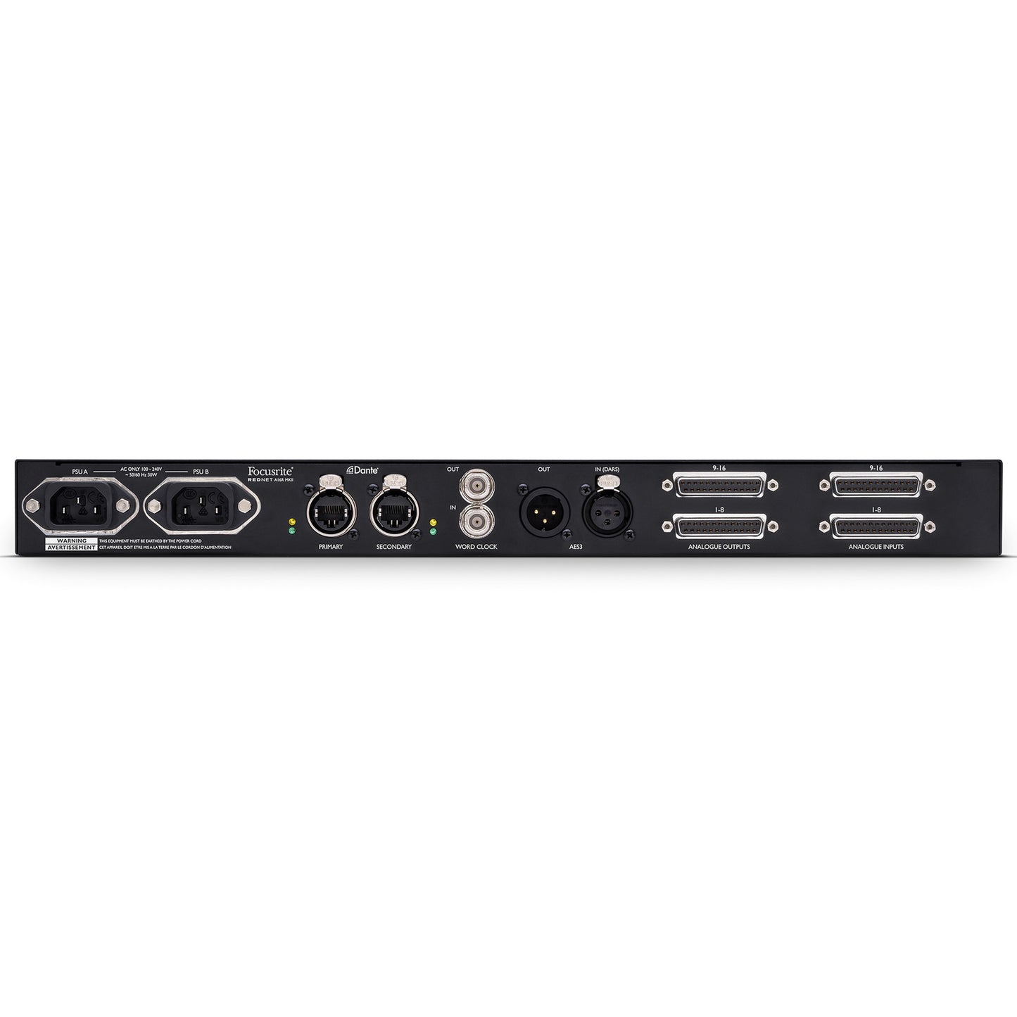 Focusrite RedNet A16R MkII 16-channel Bi-Directional Analog Interface for Dante