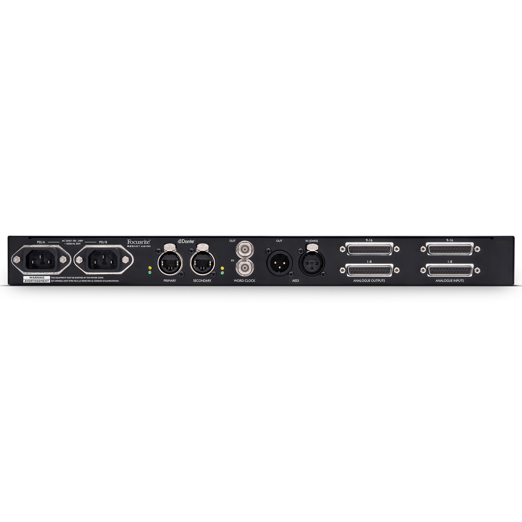 Focusrite RedNet A16R MkII 16-channel Bi-Directional Analog Interface for Dante
