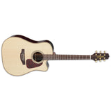 Takamine P5DC NAT LH Left-Handed Pro 5 Acoustic-Electric Guitar W/Semi-Hard Case