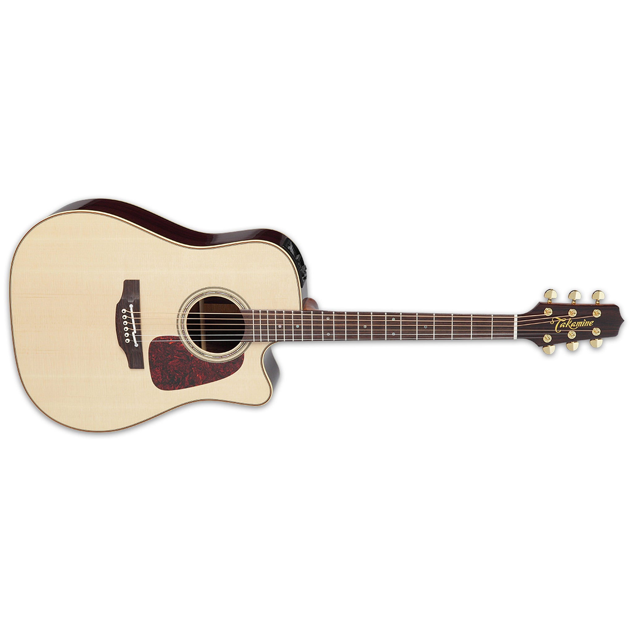 Takamine P5DC NAT LH Left-Handed Pro 5 Acoustic-Electric Guitar W/Semi-Hard Case